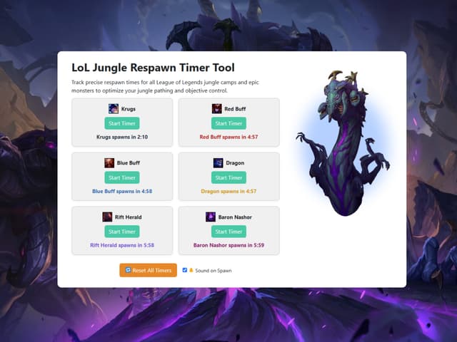 LoL Jungle Respawn Timers - Camp & Epic Monster